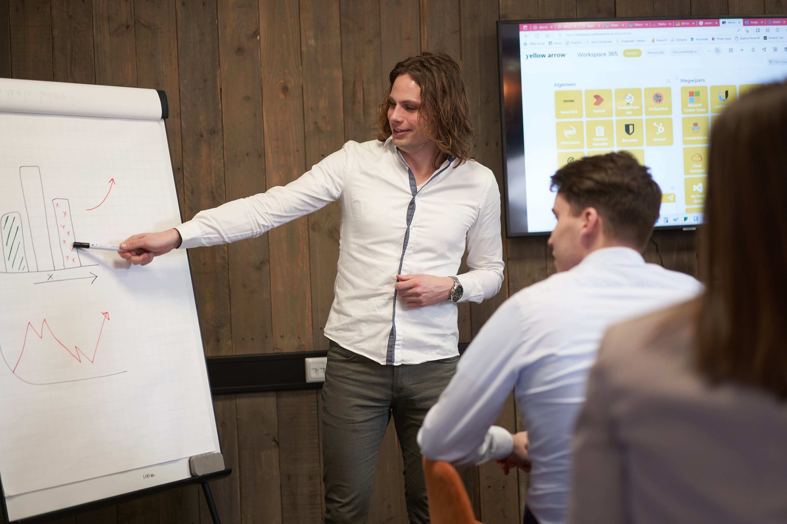 Jordi onze data analist geeft een training over Power BI